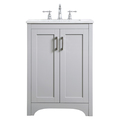 Elegant Decor 24 Inch Single Bathroom Vanity In Grey VF17024GR